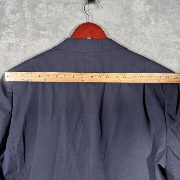 Polo Ralph Lauren Blazer Jacket Mens‎ 46 Long Navy Modern Fit Performance Twill
